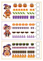Vorschau - Stationenlernen - Halloween Mathe Paket bis 10 – Addition & Subtraktion | Rechengeschichten & Rechenübungen | 1. Klasse - Seite 3