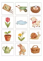 Vorschau - Spiele - Memory Frühling | Kindergarten & Vorschule - Seite 2
