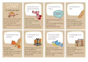 Vorschau - Spiele - Lese-Bewegungsspiel Herbst: Ich habe, wer hat... - Seite 1