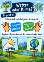 Vorschau - Arbeitsblätter - Geografie - Wetter & Klima einfach erklärt – Wetterbausteine kennenlernen | Einstieg, Arbeitsblätter & Lösungen | Klasse 5/6 - Deckblatt
