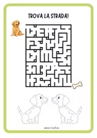 anteprima - Esercizi - 10 Schede Labirinti e Grafomotricità con Animali da Ricalcare | Attività di Attenzione, Pianificazione Visiva e Motricità Fine | Scuola Infanzia ed Elementare (4-6 anni) - No Prep - time fillers - attività riempitempo - early finishers - Pagina 2