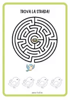 anteprima - Esercizi - 10 Schede Labirinti e Grafomotricità con Animali da Ricalcare | Attività di Attenzione, Pianificazione Visiva e Motricità Fine | Scuola Infanzia ed Elementare (4-6 anni) - No Prep - time fillers - attività riempitempo - early finishers - Pagina 3