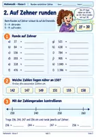 Vorschau - Stundenentwürfe - Große natürliche Zahlen – Komplettpaket Klasse 5 | Stellenwert, Vergleichen, Zahlengerade & Runden - Seite 2