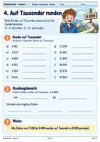 Vorschau - Stundenentwürfe - Runden natürlicher Zahlen – Zehner, Hunderter & Tausender sicher beherrschen | Mathe Klasse 5 - Seite 3