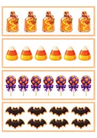 Vorschau - Spiele - Halloween Zahlen & Mengen zuordnen – Sortierspiel für Kita & Vorschule - Zahlen lernen bis 10 – Zählen & Zuordnen. Zahlenspiel und Zuordnungsspiel bis 10 - Seite 2