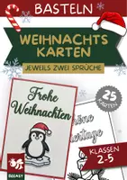 Vorschau - Mal- und Bastelvorlagen - Weihnachtskarten zum Ausmalen und Gestalten – 2 Vorlagen & 25 Weihnachtsmotive - Deckblatt