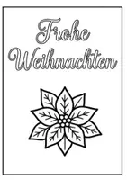 Vorschau - Mal- und Bastelvorlagen - Weihnachtskarten zum Ausmalen und Gestalten – 2 Vorlagen & 25 Weihnachtsmotive - Seite 1