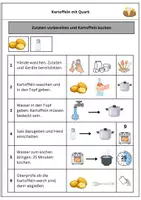 Vorschau - Arbeitsblätter - Kartoffeln mit Kräuterquark-Differenziertes Bild-und Textrezept - Seite 2