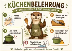 Vorschau - Arbeitsblätter - Küchenregeln, Rollenkarten & Einkaufsliste | Hauswirtschaft strukturiert gestalten - Seite 3