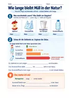 Vorschau - Unterrichtsreihen - Kunststoff - Plastik in der Umwelt - Arbeitsblätter mit Tipp-Karten und Raketenaufgaben (BNE) - Seite 1