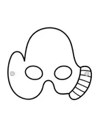 Vorschau - Mal- und Bastelvorlagen - Weihnachtsmasken zum Ausmalen und Ausschneiden – 12 Masken für Kinder - Seite 3
