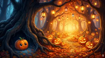 Aperçu - Cartes / Images - Kamishibaï | La citrouille abandonnée | Halloween dans la forêt - Page 1