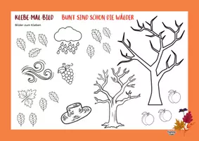 Vorschau - Arbeitsblätter - Bunt sind schon die Wälder: Basteln und Bildmaterial / Musik im Herbst - Seite 3