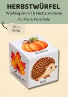 Vorschau - Spiele - Herbstwürfel kostenlos | Würfelspiel Herbst für Kita & Vorschule | Wortschatz & Sprachförderung - Deckblatt