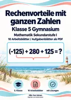 Vorschau - Arbeitsblätter - Größen Sachaufgaben und Brüche Klasse 5 Gymnasium | Materialpaket | 20 PDFs mit 200 Arbeitsblättern - Seite 1
