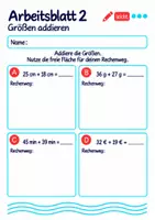 Vorschau - Arbeitsblätter - Größen addieren Klasse 5 Gymnasium | Mathematik Sekundarstufe I | 10 Arbeitsblätter mit Lösungen als PDF - Seite 2
