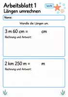 Vorschau - Arbeitsblätter - Lernzielkontrolle Größen Klasse 4 | Mathematik Klasse 4 | 10 Arbeitsblätter als PDF - Seite 1