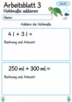 Vorschau - Arbeitsblätter - Wiederholung Größen Klasse 4 | Mathematik Klasse 4 | 10 Arbeitsblätter als PDF - Seite 3