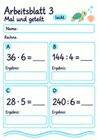 Vorschau - Arbeitsblätter - Jahresabschluss Mathematik Klasse 4 | Mathematik Klasse 4 | 10 Arbeitsblätter als PDF - Seite 3