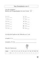 Vorschau - Arbeitsblätter - Einmaleins-Heft Malreihe von 4 - Seite 3