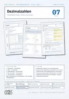 Vorschau - Arbeitsblätter - Dezimalzahlen – Mathe Klasse 5/6 (Mathe-Labor 7) - Deckblatt