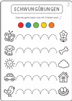 Vorschau - Arbeitsblätter - Vorläuferfertigkeiten 1. Klasse – Deutsch & Mathe - Seite 2