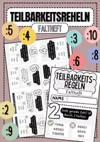 Vorschau - Fördermaterial/Inklusion - Teilbarkeitsregeln _ Faltheft - Deckblatt
