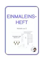 Vorschau - Arbeitsblätter - Einmaleins-Heft Malreihe von 5 - Deckblatt