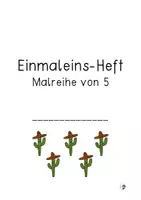 Vorschau - Arbeitsblätter - Einmaleins-Heft Malreihe von 5 - Seite 1