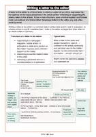Vorschau - Arbeitsblätter - Writing a letter to the editor (Method Sheet with Language Support / Englisch EF - Q1 - Q2) - Seite 1