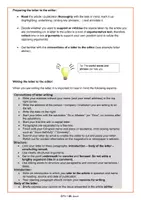 Vorschau - Arbeitsblätter - Writing a letter to the editor (Method Sheet with Language Support / Englisch EF - Q1 - Q2) - Seite 2
