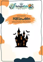 Vorschau - Stundenentwürfe - Halloween-Suchsel – schnelle Vertretungsstunde | ohne Vorbereitung - Deckblatt