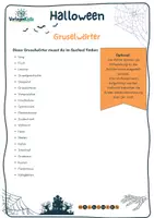 Vorschau - Stundenentwürfe - Halloween-Suchsel – schnelle Vertretungsstunde | ohne Vorbereitung - Seite 2