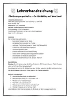 Vorschau - Arbeitsblätter - Ein Herbsttag auf dem Land – Differenzierte Mini-Lesespur mit Wimmelbild - Seite 3