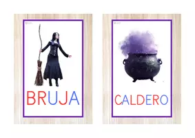 Vista previa - Decoración del aula - Vocabulario letra mayúscula (Halloween) - Portada
