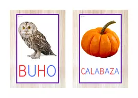 Vista previa - Decoración del aula - Vocabulario letra mayúscula (Halloween) - página 1