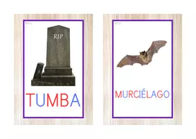 Vista previa - Decoración del aula - Vocabulario letra mayúscula (Halloween) - página 2