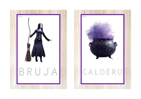 Vista previa - Juegos / Gamificación - Pack de HALLOWEEN 22 recursos (letra ligada) - página 1