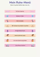 Vorschau - Poster - Beruhigungsstrategien gegen Stress | Gefühle regulieren - Deckblatt