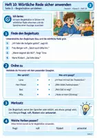 Vorschau - Stundenentwürfe - Wörtliche Rede Klasse 5 – Anführungszeichen, Begleitsätze & Dialoge sicher anwenden | Arbeitsheft + Lösungen - Seite 2
