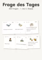 Vorschau - Aufgabenkarten - Frage des Tages - 250 Fragen mit Bildern | Schätzfragen und mehr | Morgenkreis Grundschule Klasse 1 bis 4 - Deckblatt