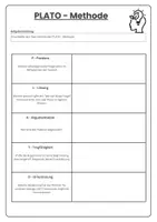 Vorschau - Arbeitsblätter - PLATO - Methode - Deckblatt