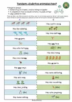 Vorschau - Arbeitsblätter - Tandembogen - Animales, Números, Plural (1. Lernjahr Spanisch, Tiere, Zahlen, Sprechen) - Deckblatt