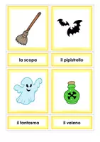 Vorschau - Stationenlernen - Wortschatztraining Halloween - Seite 1