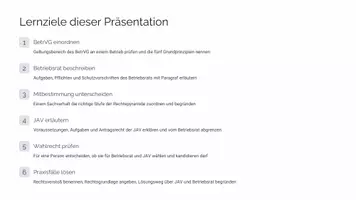 Vorschau - Stundenentwürfe - Unterrichtsentwurf zum Betriebsverfassungsgesetz - Seite 1