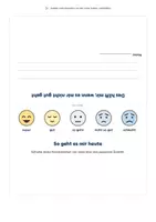 Vorschau - Mal- und Bastelvorlagen - Gefühle-Barometer zum Aufstellen | Stimmungsbarometer für den Morgenkreis | Klasse 1–4 - Deckblatt