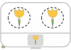 Vorschau - Arbeitsblätter - Grafomotorische Übungen - FRÜHLING - erstes Suchsel - einkreisen - Seite 3