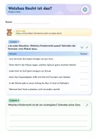 Vorschau - Arbeitsblätter - Kinderrechte Plakat & Übung | 10 Kinderrechte mit Zuordnungsaufgabe | Klasse 3–4 | mit Lösung - Seite 1