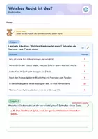 Vorschau - Arbeitsblätter - Kinderrechte Plakat & Übung | 10 Kinderrechte mit Zuordnungsaufgabe | Klasse 3–4 | mit Lösung - Seite 3