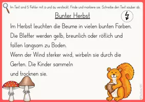 Vorschau - Präsentationen/Tafelbilder - Digitale Tafelbilder: Fehlertexte Herbst (Kl. 3/4) - Seite 3